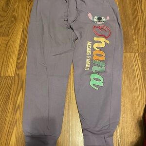 Disney Lavender Ohana Stitch Joggers